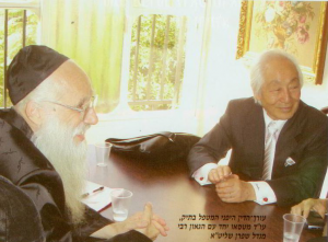 Rav Mendel Shafran in consultation with Lead Japanese attorney Matsuo