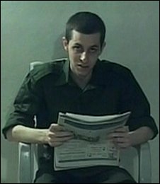 Gilad Shalit appeared healthy as he read his message