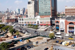 The site of Bruce Ratners proposed Atlantic Yards development