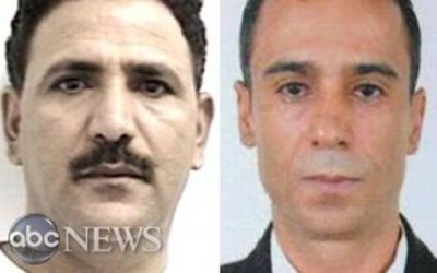  Ahmed Mohamed Nasser al Soofi, left, and Hezem al Murisi, were taken off a United Airlines flight in the Netherlands  Photo: ABC