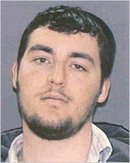 The police said they were searching for Yitzhak Shuchat, 27, as a 'person of interest' in a racially motivated beating of a black man on April 14 2008. Shuchat fled after the incident and is living outside Tel Aviv with his wife and children, his family confirmed Monday. (Photo: New York Police Department)