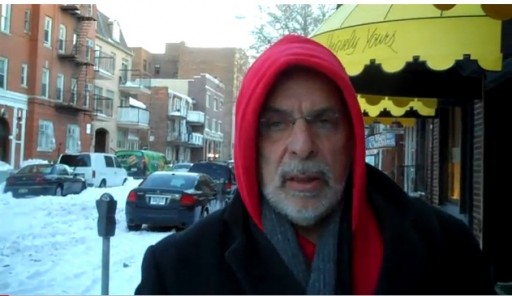 Assemblyman Dov Hikind (D-Brooklyn) walking the streets Dec 28 2010. Photo: Hershey Rubinstein