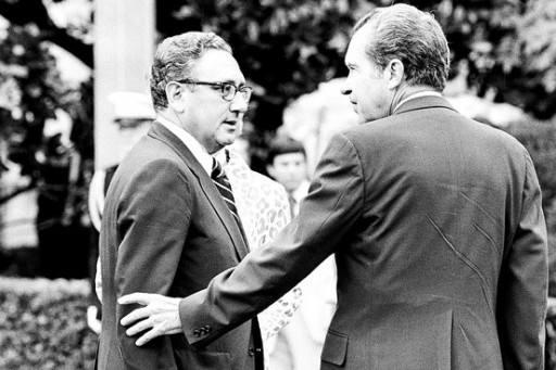 Henry Kissinger with Richard Nixon in Washington, D.C., in 1973.