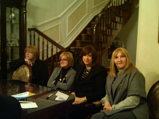 Left to Right: Mrs. Chaya Wolhendler, Mrs. Rochel Wolf, Mrs. Shaindy Zimmerman, Fay P. Stern, Esq.