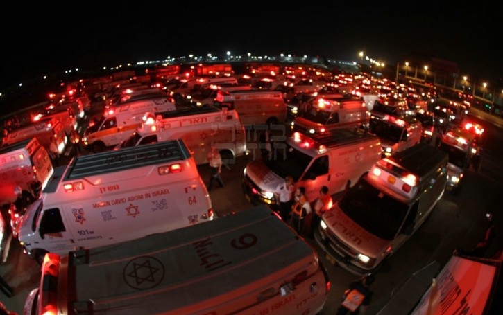 More then 70 ambulances where standing by