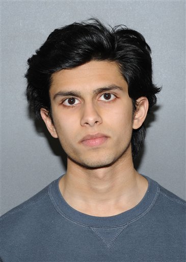 In this photo provided by the Bergen County Prosecutors Office in Hackensack, N.J., Aakash Dalal is shown, Friday, March 2, 2012. Dalal, 19, of New Brunswick, N.J. was charged in the January firebombings of two synagogues in northern New Jersey. (AP Photo/Bergen County Prosecutors Office)