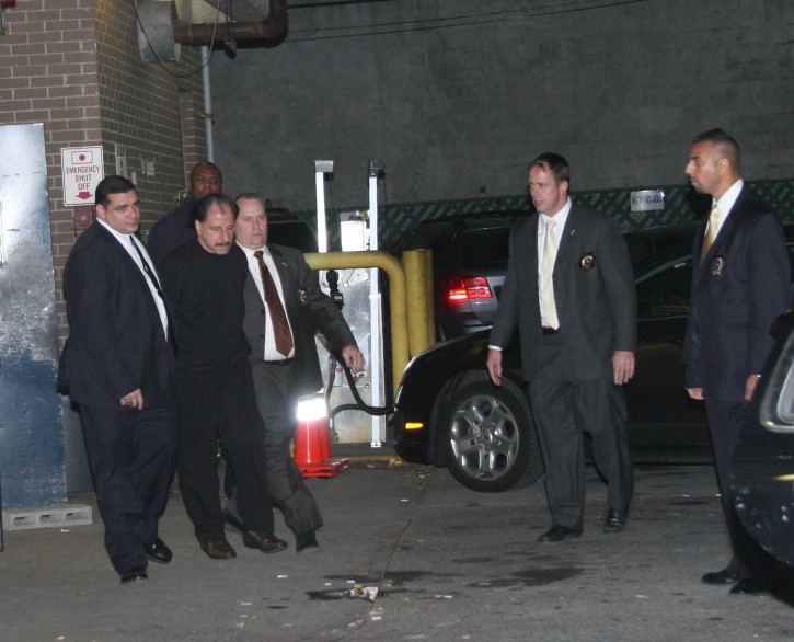 Accused serial killer Salvatore Perrone is walked from the 67th Precinct on November 21st 2012.  Photo Shimon Gifter/VINNews