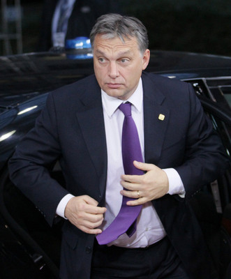 FILE -  Hungarian Prime minister Viktor Orban  arrives for a meeting with the President of the European Council, Herman Van Rompuy, ahead a European summit at the EU headquarters in Brussels, Belgium, 22 November 2012.  EPA