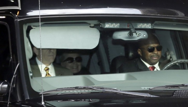 Secretary of State Hillary Clinton, center, is transported in the New York Presbyterian Hospital complex Wednesday, Jan. 2, 2013, in New York.

PHOTO BY FRANK FRANKLIN II/ASSOCIATED PRESS