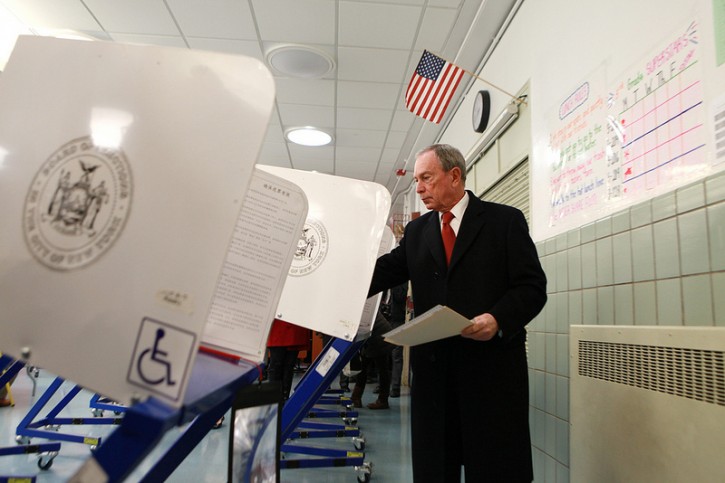 Mayor Bloomberg votes on Election Day.
November 5, 2013
(Photo Credit: Kristen Artz/NYC Mayor's Office)