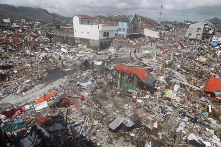 Thousands of homes are destroyed after super Typhoon Haiyan battered Tacloban city, central Philippines November 10, 2013.  Reuters