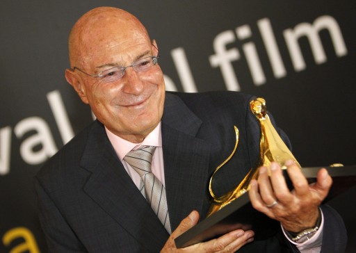 FILE -  Israeli Film Producer Arnon Milchan poses with his 'Best Independent Producer Award (Raimondo Rezzonico Prize)' at the 65th Locarno International Film Festival in Locarno, Switzerland, 07 August 2012.  EPA