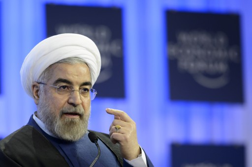 FILE - Iranian President Hassan Rouhani speaks during a panel session on the second day of the 44th Annual Meeting of the World Economic Forum, WEF, in Davos, Switzerland, 23 January 2014.  EPA