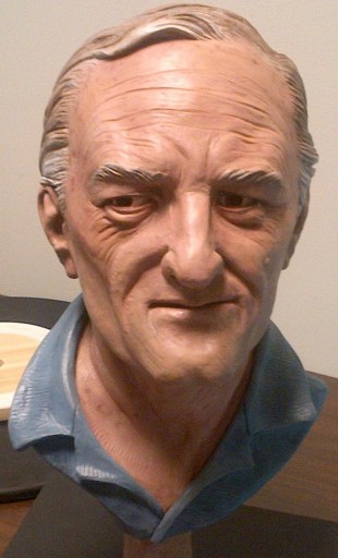 This handout image provided by the Montgomery County, Md., Police Department shows an age-progressed bust of William Bradford Bishop Jr. Bishop, a diplomat suspected of killing his wife, mother and three sons in 1976 has been added to the FBI's list of "Ten Most Wanted Fugitives." Bishop Jr. allegedly bludgeoned his family to death in their suburban Washington home. (AP Photo/Montgomery County, Md., Police Department)