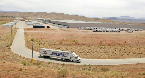  A truck pulls out of the Wal-Mart western distribution center 21 May 2009 in St. George, Uath.  EPA/GEORGE FREY