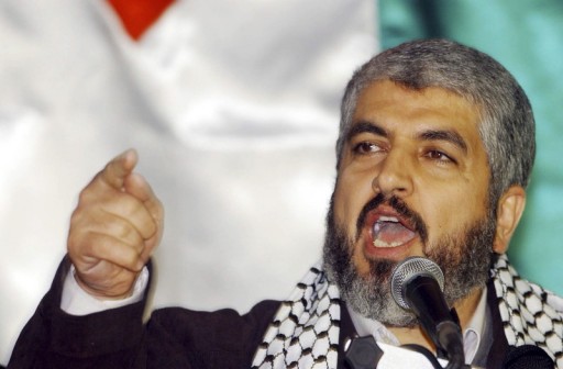 File: Khaled Mashaal, political leader of Hamas group, delivers a speech.
EPA/YOUSSEF BADAWI