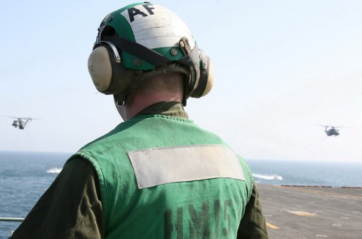 FILE -  US naval exercise in the Gulf . EPA
