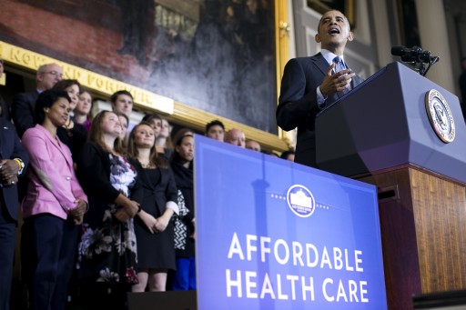 FILE - United States President Barack Obama during his speech on the Affordable Care Act inside historic Faneuil Hall in Boston, Massachusetts, USA 30 October 2013.  EPA
