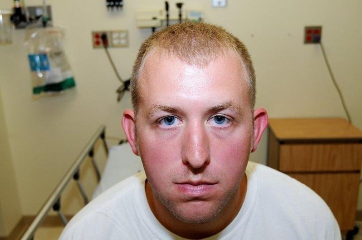 St. Louis County Prosecutor's Office photo shows Ferguson, Missouri police officer Darren Wilson photo taken shortly after August 9, 2014 shooting of Michael Brown, presented to the grand jury and made available on November 24, 2014.  REUTERS
