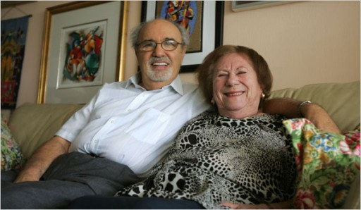 FILE - Herman Rosenblat and his wife, Roma Radzicki Rosenblat, at home in Florida(J. Pat Carter/Associated Press)