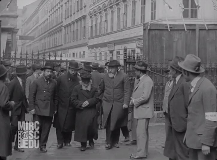Image grab from the video shows the Chofetz Chaim in 1923 (Photo credit courtesy given to VIN News by the University of South Carolina – Moving Image Research Collections