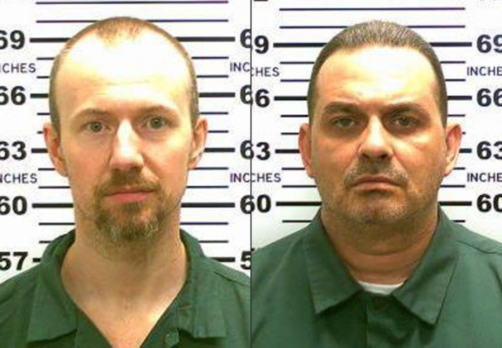 This combination made from photos released by the New York State Police shows inmates David Sweat, left, and Richard Matt. Authorities on Saturday, June 6, 2015 said Sweat, 34, and Matt, 48, both convicted murderers, escaped from the Clinton Correctional Facility in Dannemora, N.Y. (New York State Police via AP)