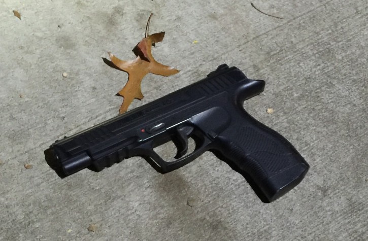 A firearm was recovered at the scene