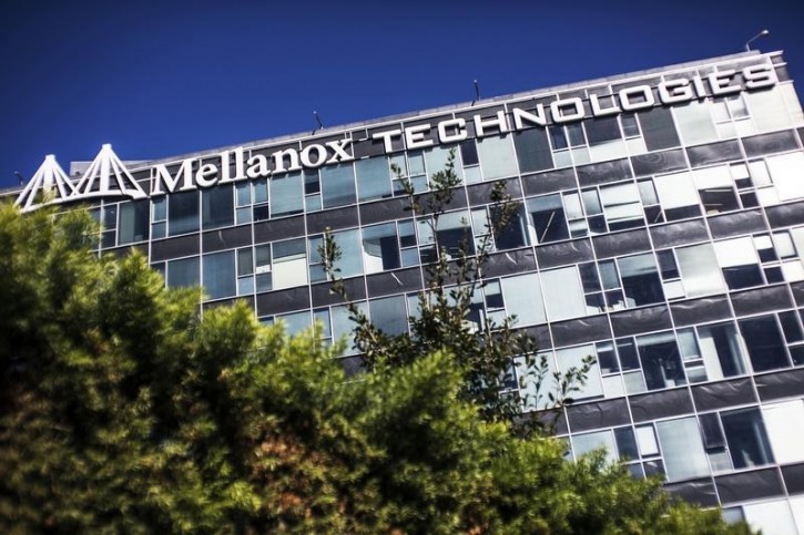 FILE - The logo of Mellanox Technologies is seen on one of its office buildings in the northern Israeli town of Yokneam October 9, 2013. REUTERS