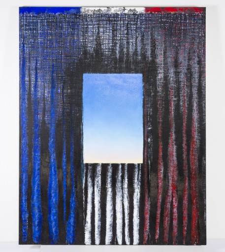 In this image provided by the 9/11 Memorial Museum a piece of art, created by Ejay Weiss using ash from Ground Zero from what was the World Trade Center garage and entitled "9-11 Elegies" is a painting that is part of a special 15th anniversary exhibit at the 9/11 Memorial Museum by 13 artists who have filtered a day of terror often with personal links into works of both grief and tenderness. (AP Photo/9/11 Memorial Museum)