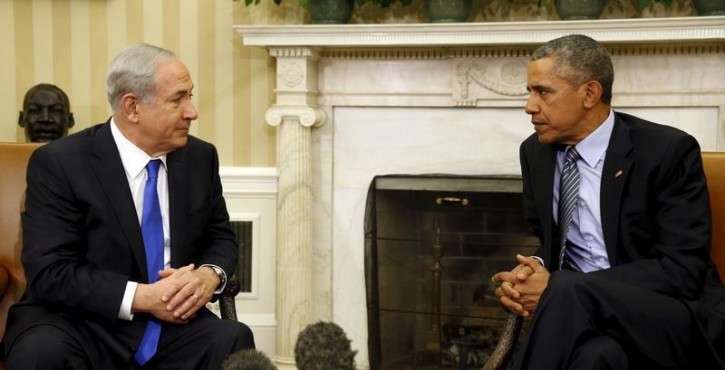 FILE - U.S. President Barack Obama meets with Israeli Prime Minister Benjamin Netanyahu in the Oval office of the White House in Washington November 9, 2015.  Reuters