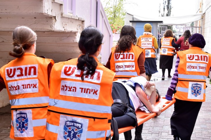 Photo from Women's Unit Drill - Credit United Hatzalah)