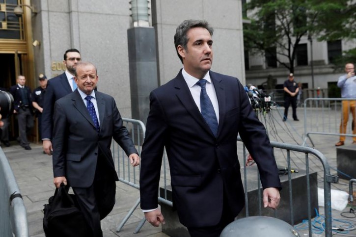 U.S. President Donald Trump's personal lawyer Michael Cohen leaves federal court in Manhattan, New York, U.S., May 30, 2018. REUTERS/Shannon 