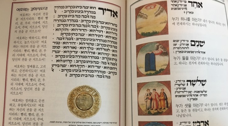A Korean-language translation of the Haggadah, the Jewish Passover prayer book. (Tim Alper)