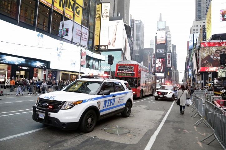 FILE - A New York City Police in Times Square in New York, New York, USA, 30 December 2015. EPA